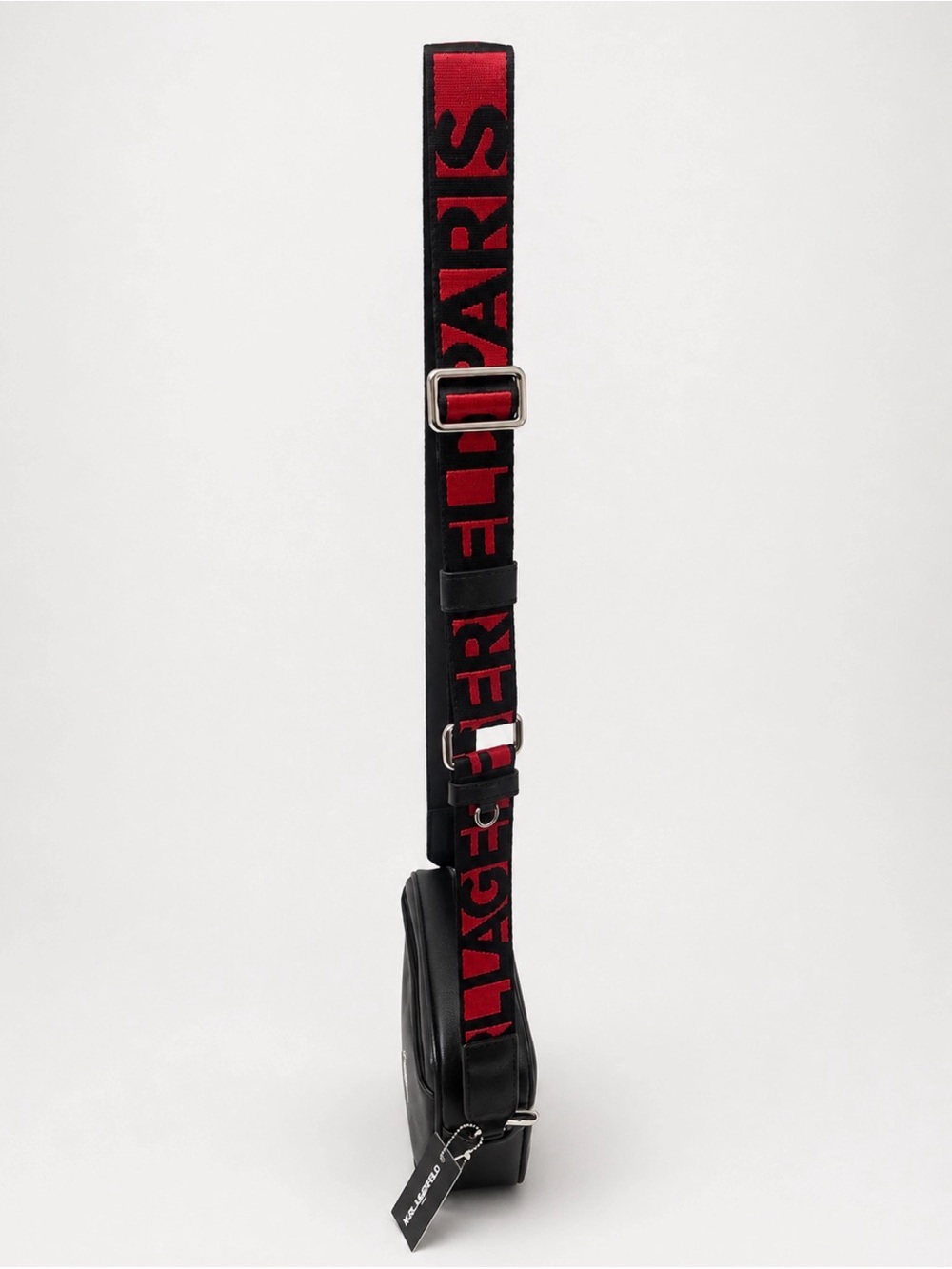 Karl Lagerfeld Paris Love Karl Black Red Crossbody Bag NWT $198 - Picture 5 of 9